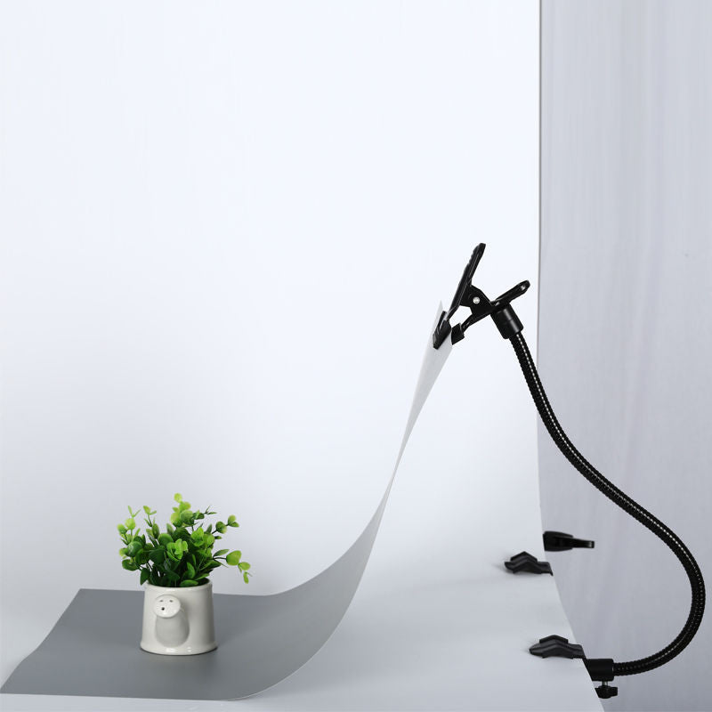 ผู้ถือพื้นหลังใหม่ C คลิปหนีบกล้องอุปกรณ์สตูดิโอถ่ายภาพอุปกรณ์เสริมแขนยึดแขนสะท้อนแสงกล้องถ่ายภาพ